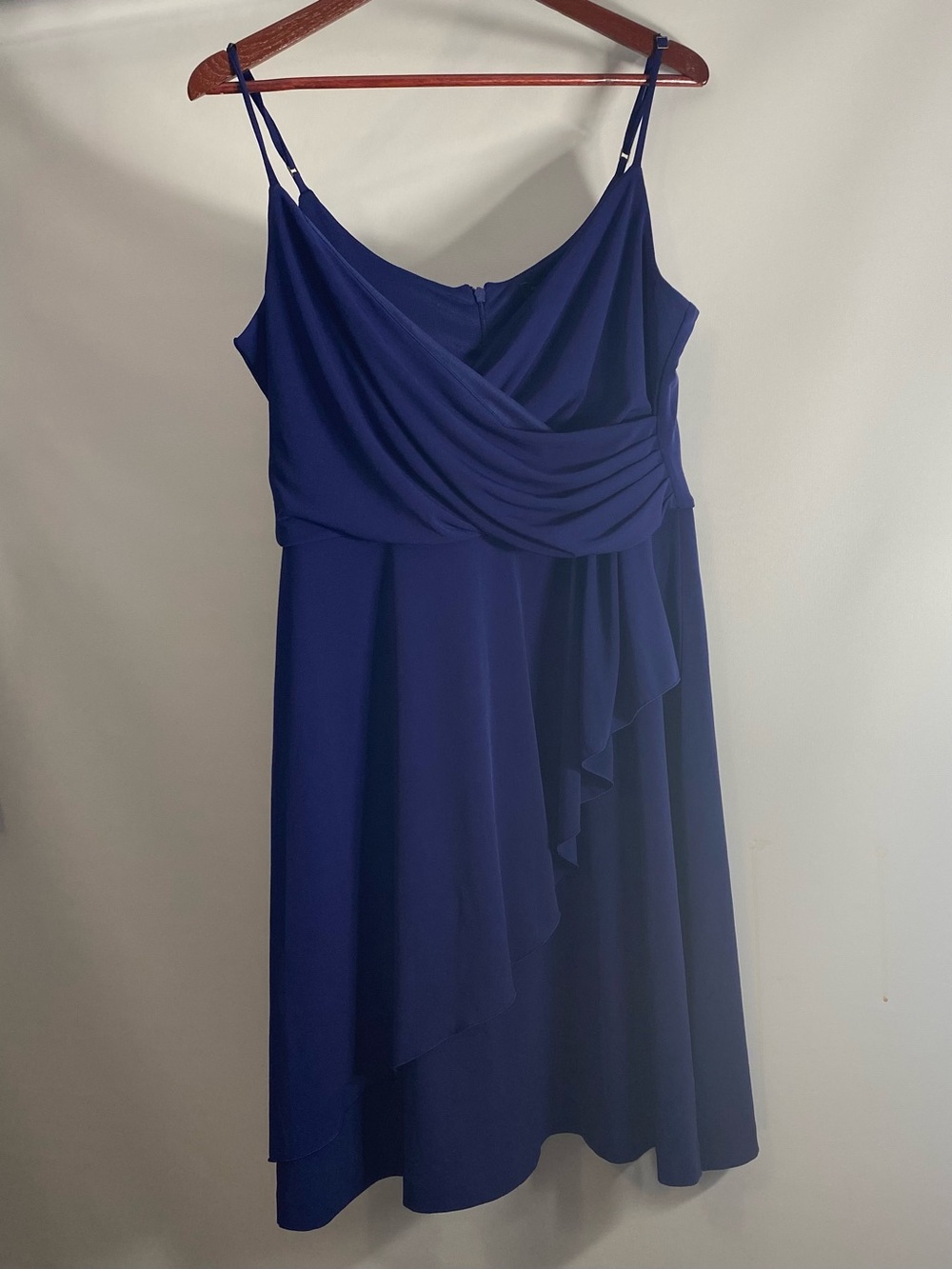Banana Republic Cobalt Blue Draped Midi Dress